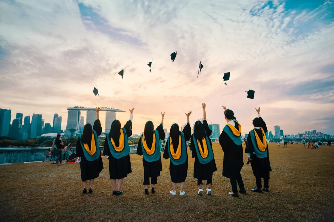 Graduates celebrating